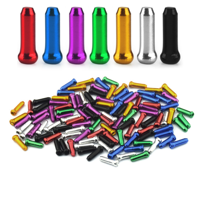 Mountain Biking Hat - 50 Stuks Fiets Binnenkabel Eindkappen Legering