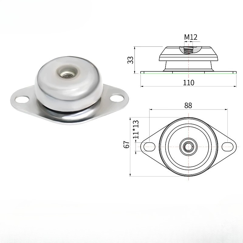 Shock Pump Suspension - Metaal Rubber Schokdemper Motor Trillingsdempers Dieselmotor